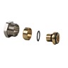 Compression fittings for Alupex tubings, G 1/2" A, 16x2, Nickel plated