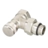 Lockshield Valves, RLV, DN 15, Angle, Self-sealing, Internal thread