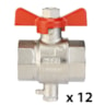 Energy meters, For product type: Generic across portfolio, Ball valve DN15 - for direct sensor,12pc