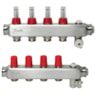 Manifold SSM-F, Stainless steel, Number of heating manifold connections [loops] [Max]: 4, 6 bar