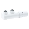VHX sets (X-tra Collection), VHX-DUO, RTX, Angle, dual 50 mm connection, White RAL 9016