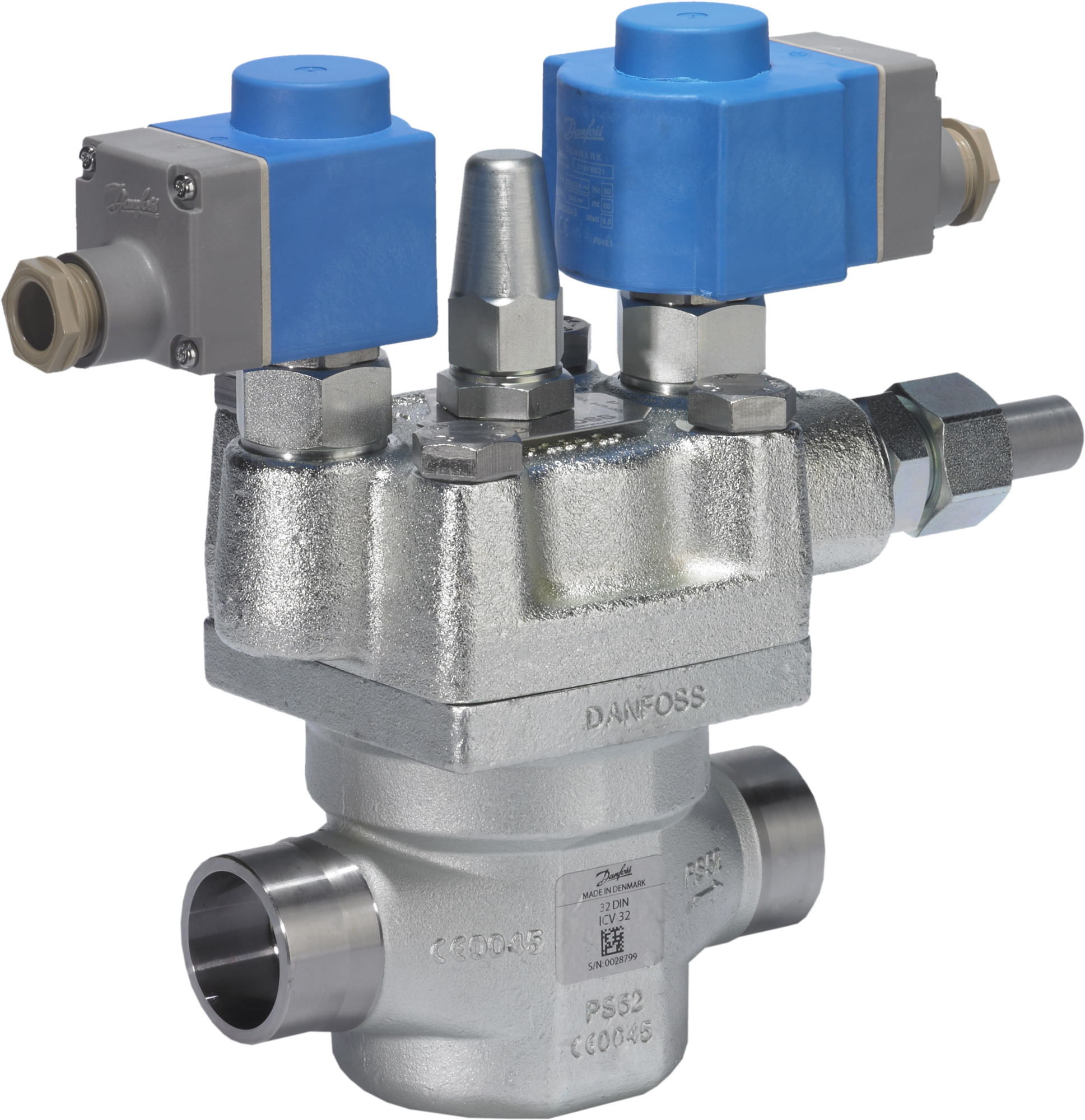 2-step solenoid valve, ICLX 50, 50 mm, Butt weld | Danfoss Climate