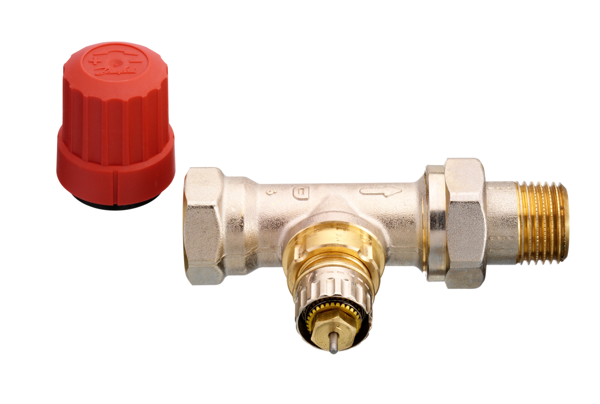Danfoss 013g0033 RA-N 15 1/2" Angle flux normal valve pour deux systèmes de tuyaux 