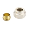 Klemmverschraubungen für Stahl- und Kupferrohre, G 3/4", 16, Vernickelt Klemmverschraubungen für Stahl- und Kupferrohre, G 3/4", 16, Vernickelt