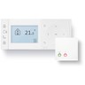 Programmable Room Thermostats, TPOne Retail, On/Off modulating control, Schedule type: 7 day, 5/2 day, 24 hour, Batteries for thermostat + 230Vac for receiver