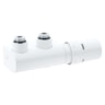VHX sets (living design), VHX-DUO, RAX, Haaks, dubbele 50mm-aansluiting, Wit RAL 9016 VHX sets (living design), VHX-DUO, RAX, Haaks, dubbele 50mm-aansluiting, Wit RAL 9016