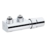 VHX sets (living design), VHX-DUO, RAX, Haaks, dubbele 50mm-aansluiting, Chroom VHX sets (living design), VHX-DUO, RAX, Haaks, dubbele 50mm-aansluiting, Chroom