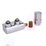 VHX sets (X-tra Collection), VHX-DUO, RAX, Angle, dual 50 mm connection, Chrome VHX sets (X-tra Collection), VHX-DUO, RAX, Angle, dual 50 mm connection, Chrome