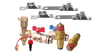 Accessories for hydronic floor heatring