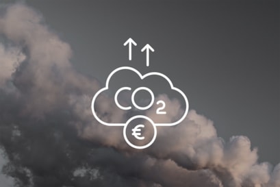 chmury, rosnące podatki CO₂ schemat